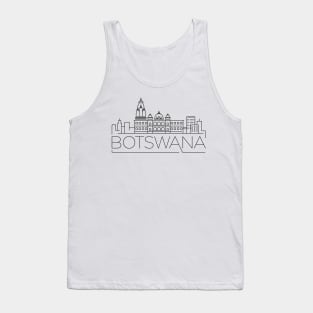 Botswana Minimal Skyline Tank Top